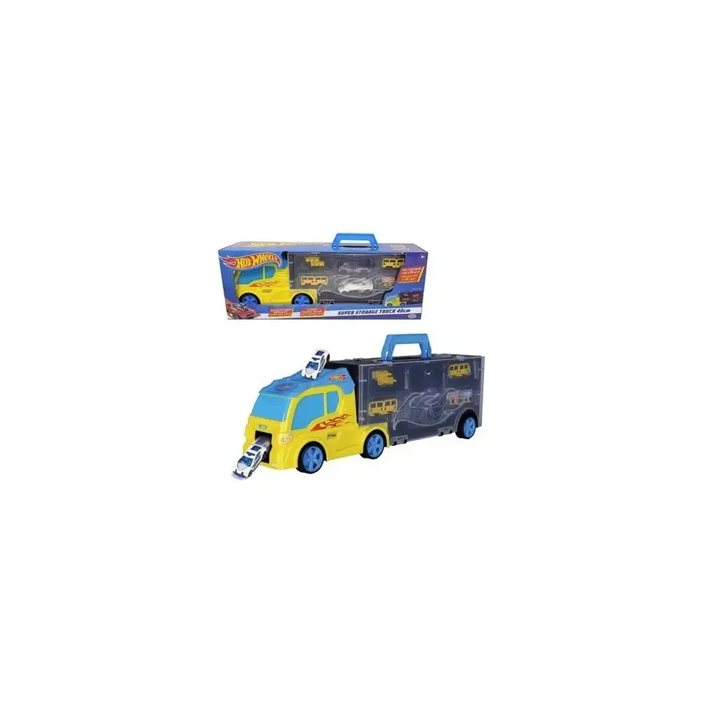 Hot Wheels Transporter 40 Camion Bisarca con 2 Auto Veicolo ODS