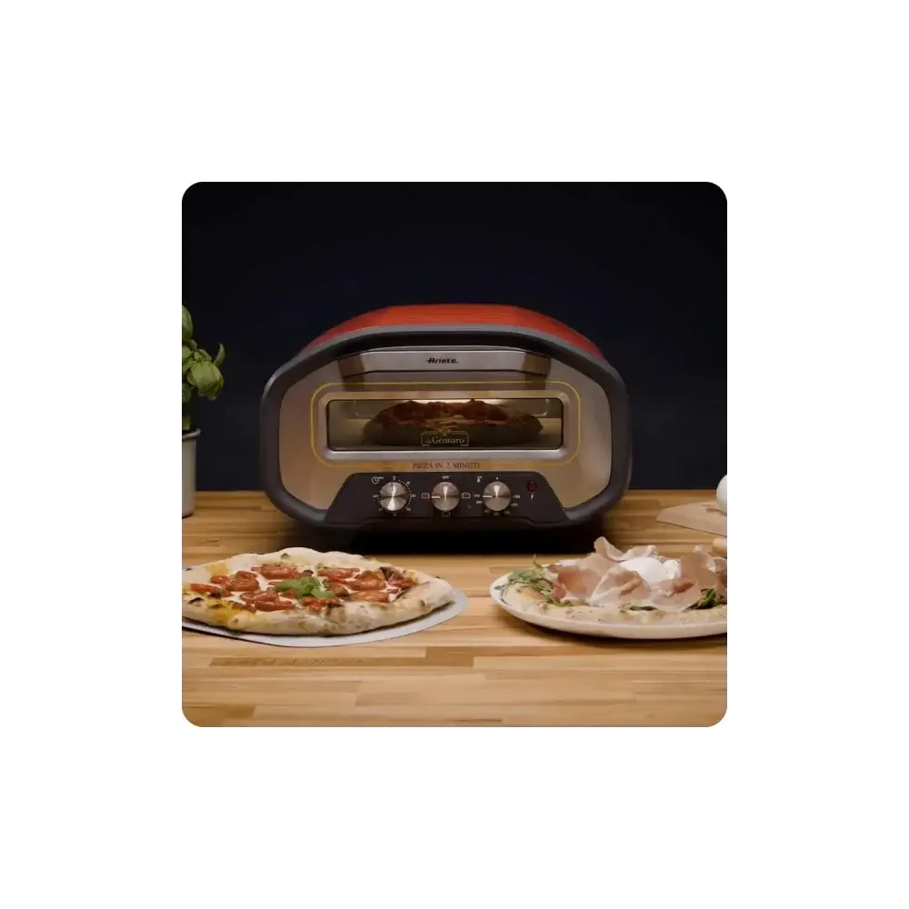 Da Gennaro Forno Pizza 2200W con Pietra Refrattaria 3901 Ariete