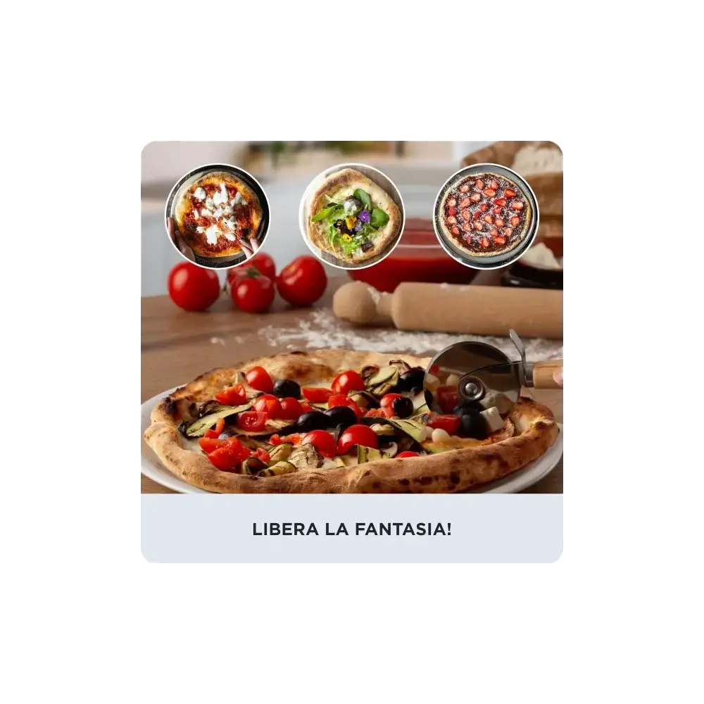 Da Gennaro Forno Pizza 2200W con Pietra Refrattaria 3901 Ariete