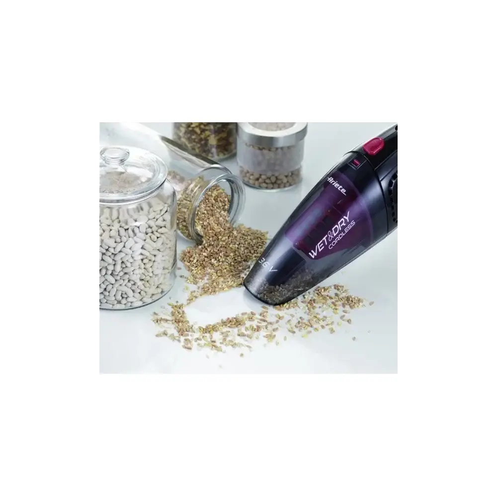 Wet&Dry Cordless Aspirabriciole Senza Filo Liquidi Solidi Ariete