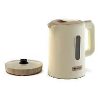 Bollitore Breakfast Wood 2200W 1,7 Litri Beige e Effetto Legno Ariete