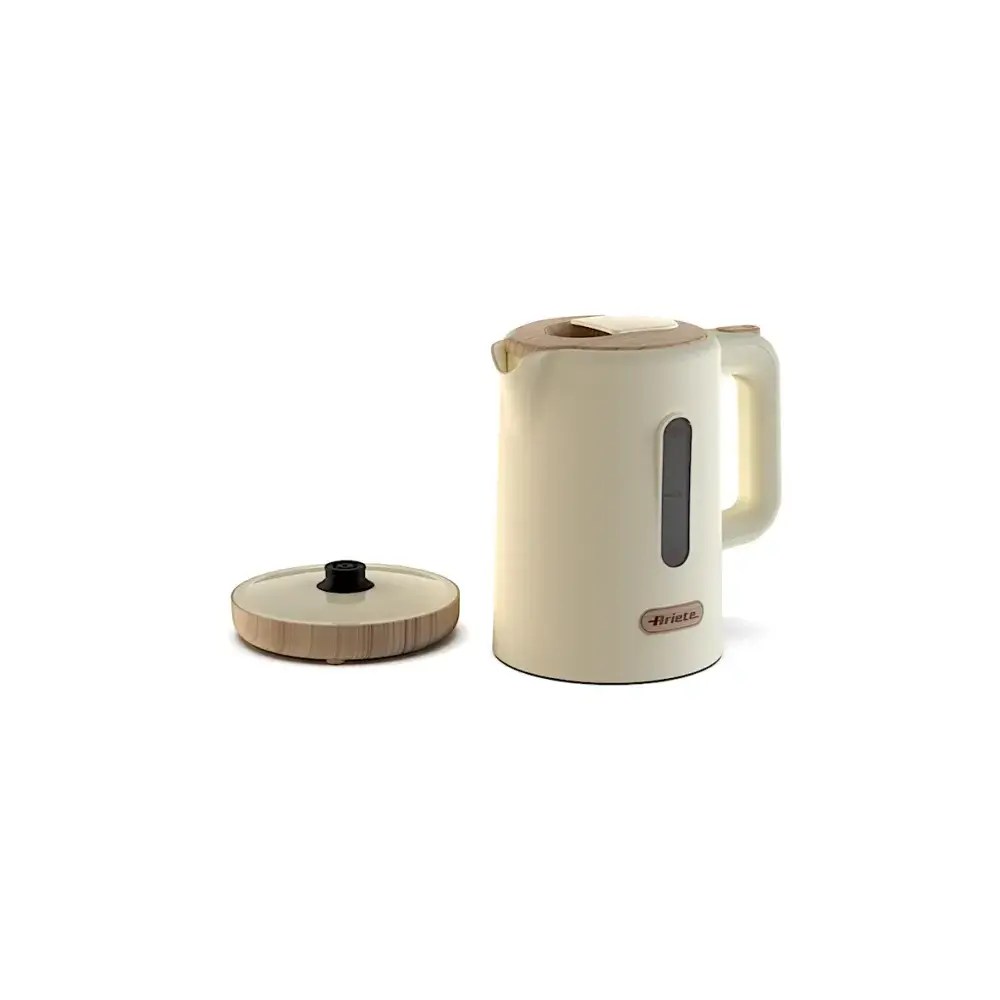Bollitore Breakfast Wood 2200W 1,7 Litri Beige e Effetto Legno Ariete