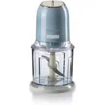 Tritatutto Vintage Celeste 400W 2 Velocità 4 Lame Inox Tazza Ariete
