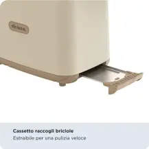 Tostapane 760W Wood Beige 2 Scomparti Ariete