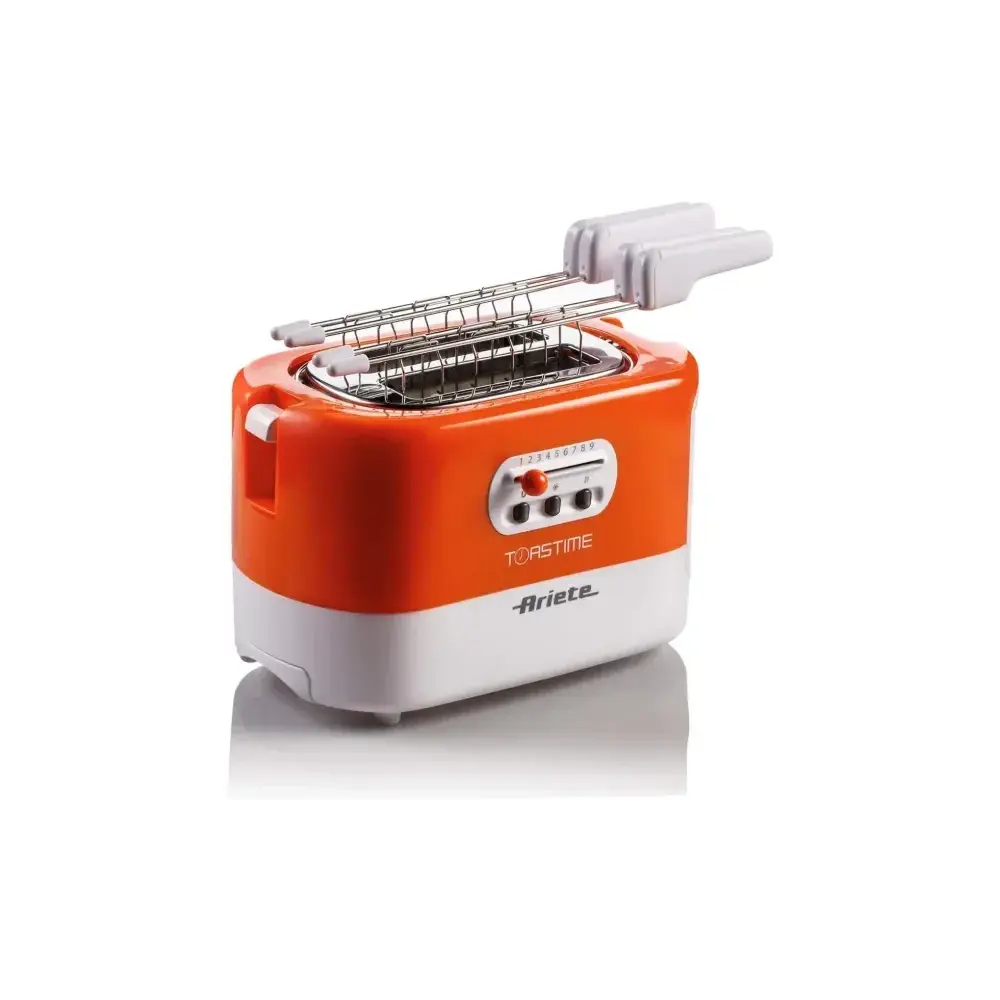 Toastime Arancione Tostapane Elettrico 2 Fette 9 Livelli Ariete