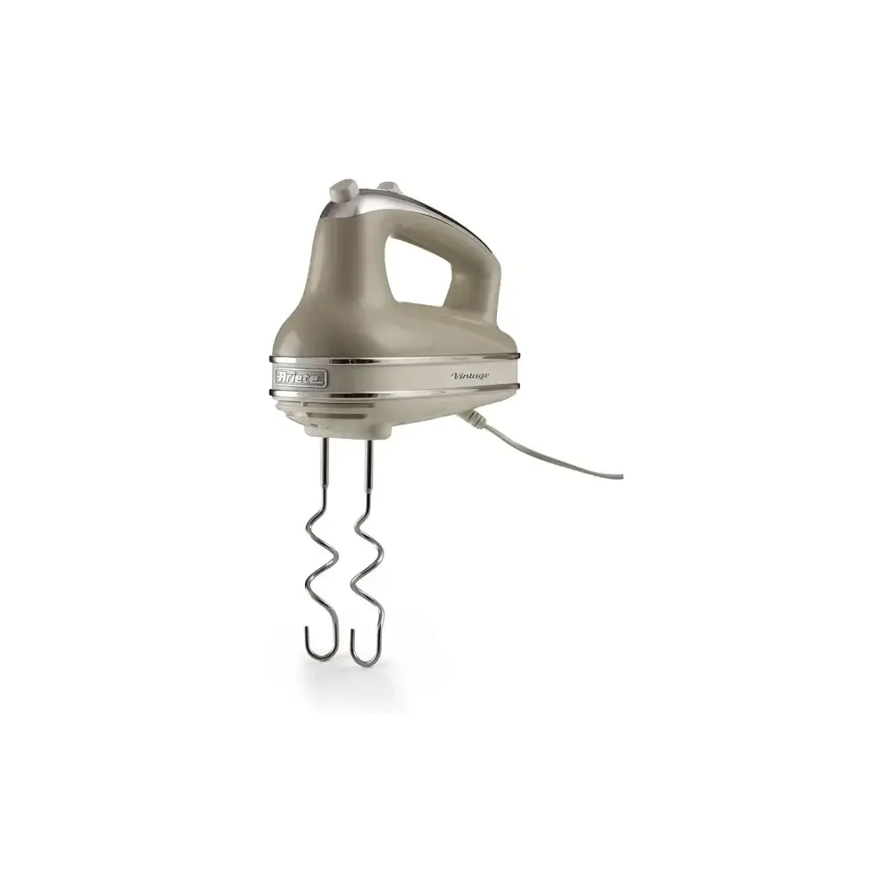 Sbattitore Vintage 450W 5 Velocità + Turbo 2 Fruste Inox 1548 Ariete