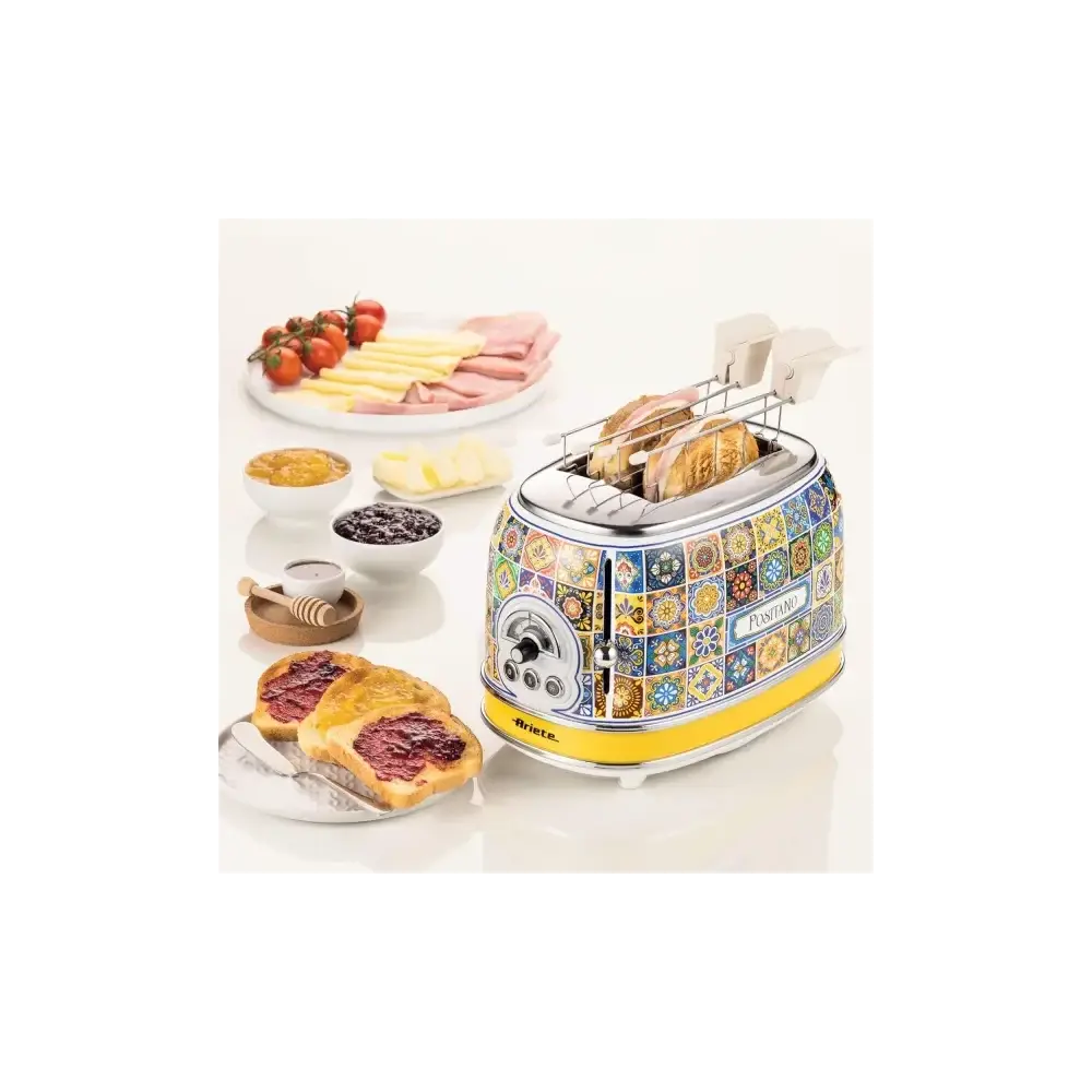 Tostapane Positano 810W 2 Fette Defrost Espulsione Automatica Ariete