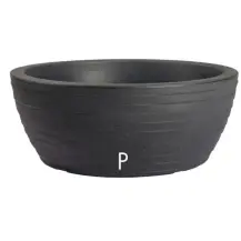 Thetis Vaso Elegance 30cm Antracite Nicoli