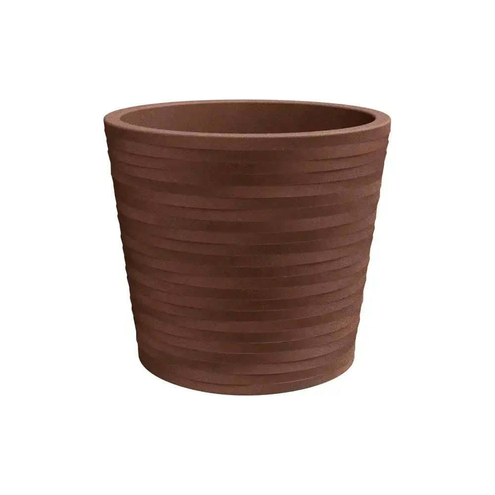 Vaso Hermes Elegance Tronco Conico Resina Corten Vaso Moderno Nicoli