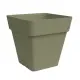Arké Vaso Quadro 30 cm Verde Plastica Riciclata Vaso Quadrato Nicoli