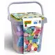 Unico Plus Secchio Costruzioni 60 Pezzi Pastello Androni Giocattoli