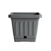 Vasi Quadrati Linea Terra con Sottovaso a Riserva d’Acqua – 50X50 cm