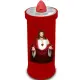 Lumino Votivo Elettrico 14 cm Rosso, Lumino Cimitero a LED Seta Blu