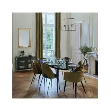 Poltrona Marlo Atmosphera Velluto Verde Cachi