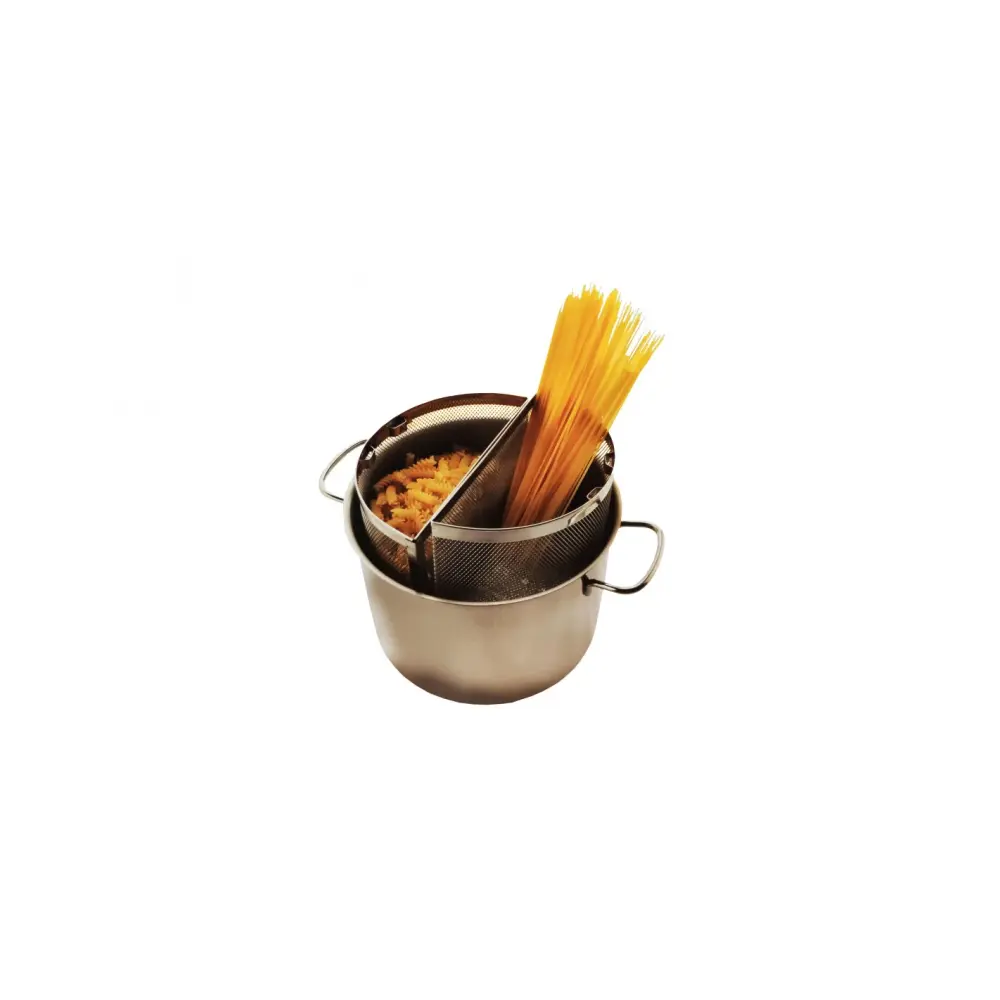 Pentola Inox 24 cm Gnali Set Bipasta BP224