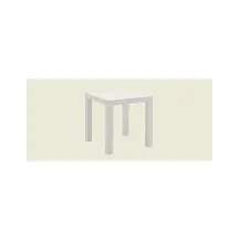 Tavolo da Giardino Ares 80x80 cm Bianco Areta
