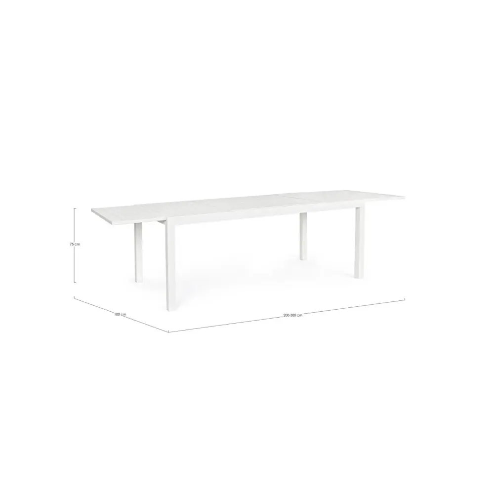 Tavolo Giardino Allungabile Hilde Bianco | Generoso Casalinghi