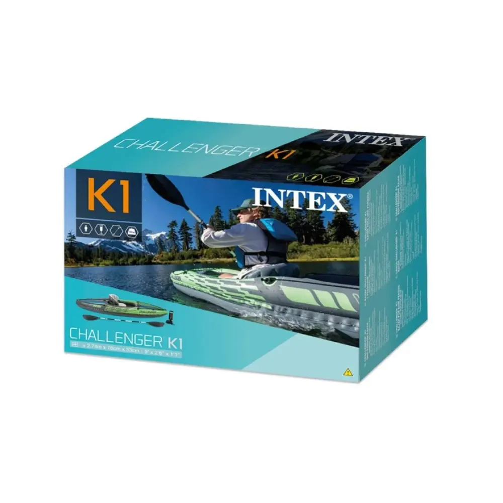 Canoa Gonfiabile Intex Challenger K1 1 Posto