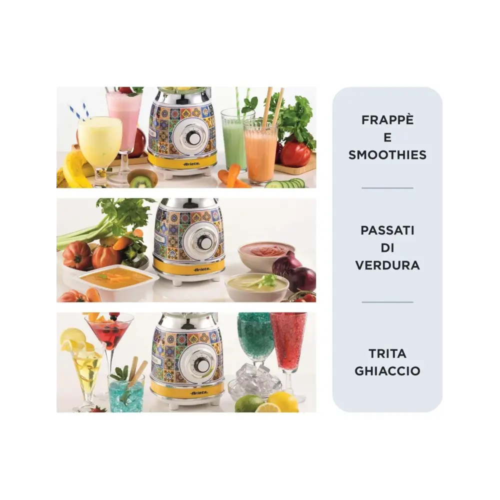 Frullatore Ariete Positano Vetro 1,5 L | Generoso Casalinghi