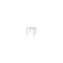 Tavolo Giardino Rattan 80x80 Bianco | Generoso Casalinghi