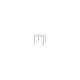 Tavolo Giardino Rattan 80x80 Bianco | Generoso Casalinghi