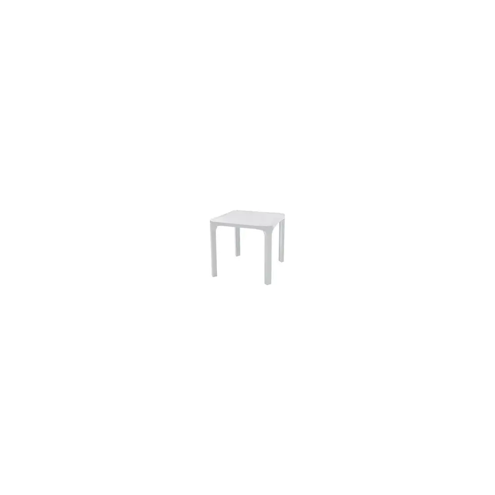 Tavolo Giardino Rattan 80x80 Bianco | Generoso Casalinghi
