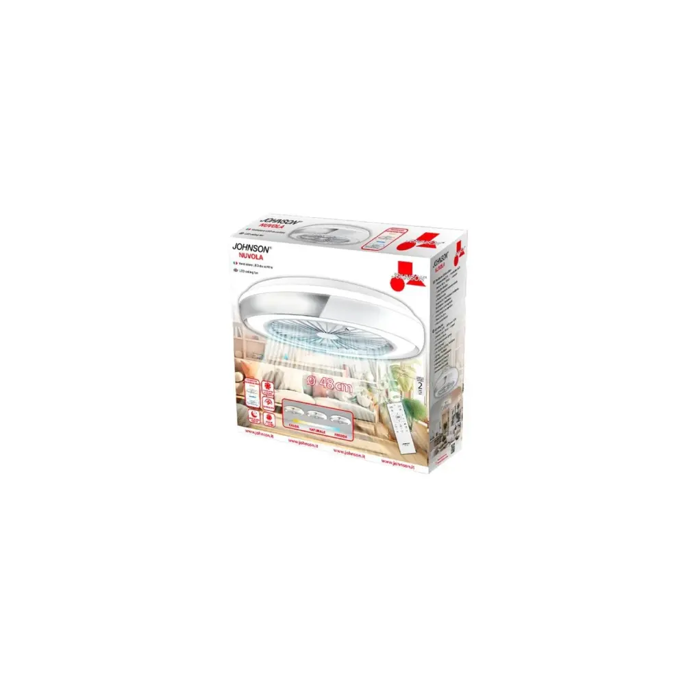 Ventilatore Johnson Nuvola LED 48 cm | Generoso Casalinghi