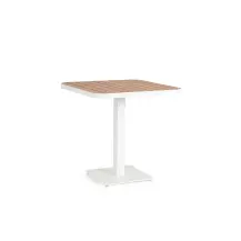 Tavolo Bizzotto Belmar 75x75 Bianco da Giardino