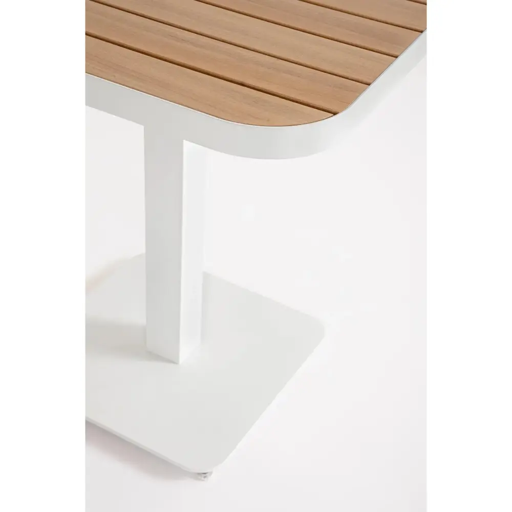 Tavolo Bizzotto Belmar 75x75 Bianco da Giardino