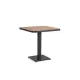 Tavolo Bizzotto Belmar 75x75 Antracite da Giardino