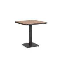 Tavolo Bizzotto Belmar 75x75 Antracite da Giardino
