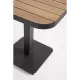 Tavolo Bizzotto Belmar 75x75 Antracite da Giardino