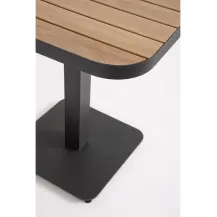 Tavolo Bizzotto Belmar 75x75 Antracite da Giardino
