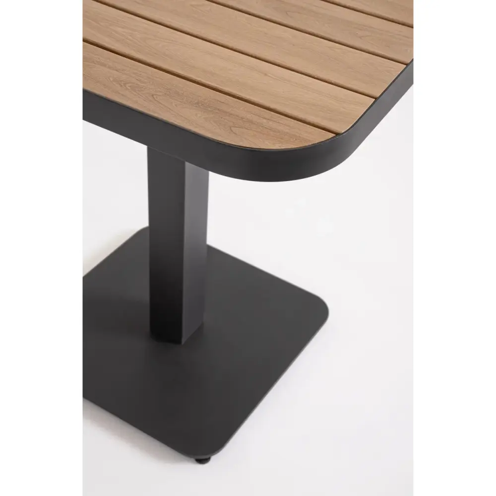 Tavolo Bizzotto Belmar 75x75 Antracite da Giardino