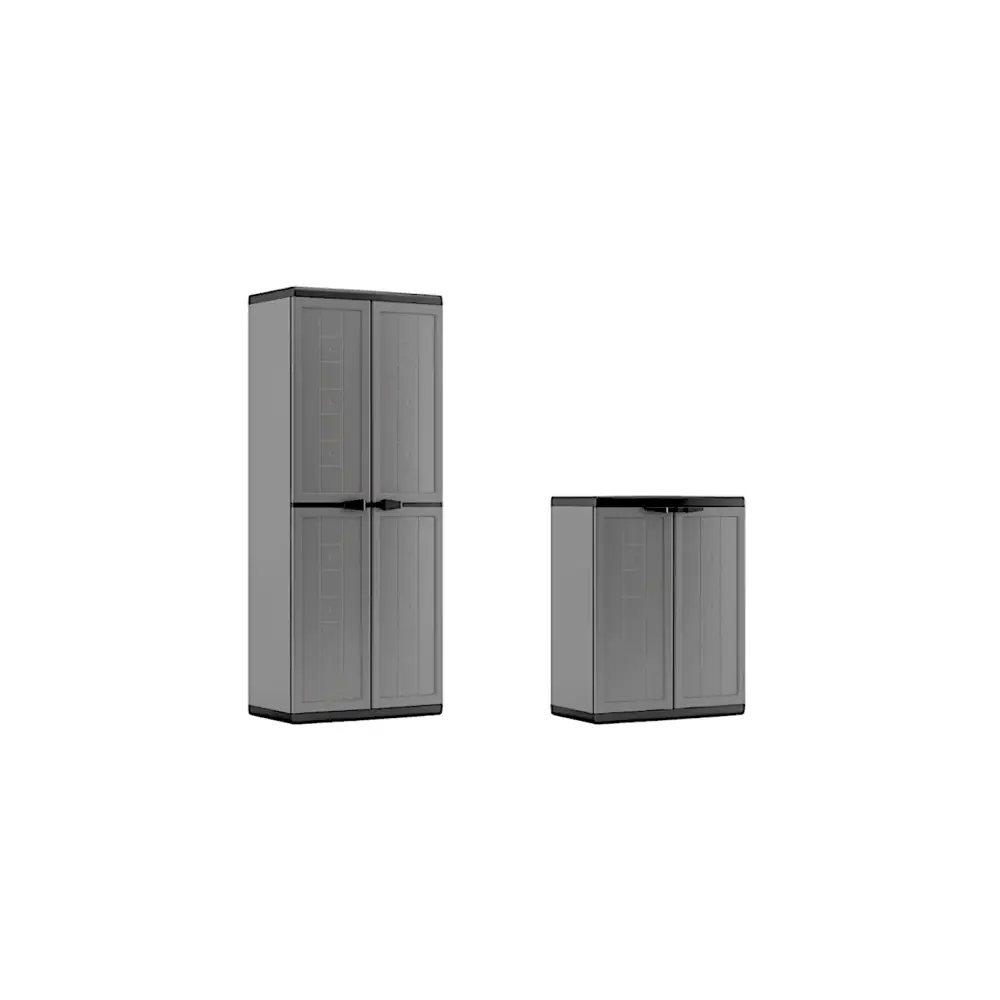 Set 2 Armadi Keter Jolly in Polipropilene Alto e Basso