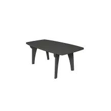 Tavolo da Giardino Areta 180x90 cm Resina Antracite