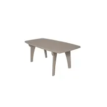 Tavolo da Giardino Areta 180x90 cm Resina Tortora