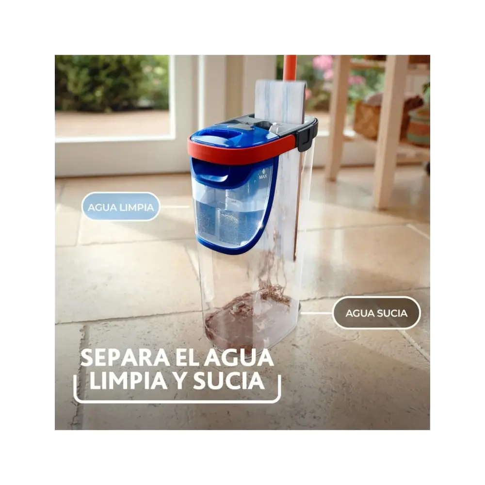 Sistema Lavapavimenti Vileda H2Pro Flat Mop Piastra Piatta
