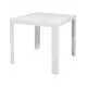 Tavolo Saturno Areta 80x80 cm Plastica Bianco