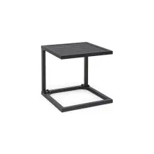 Tavolino Hilde Quadrato 40x40 Antracite Moderno