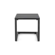 Tavolino Hilde Quadrato 40x40 Antracite Moderno