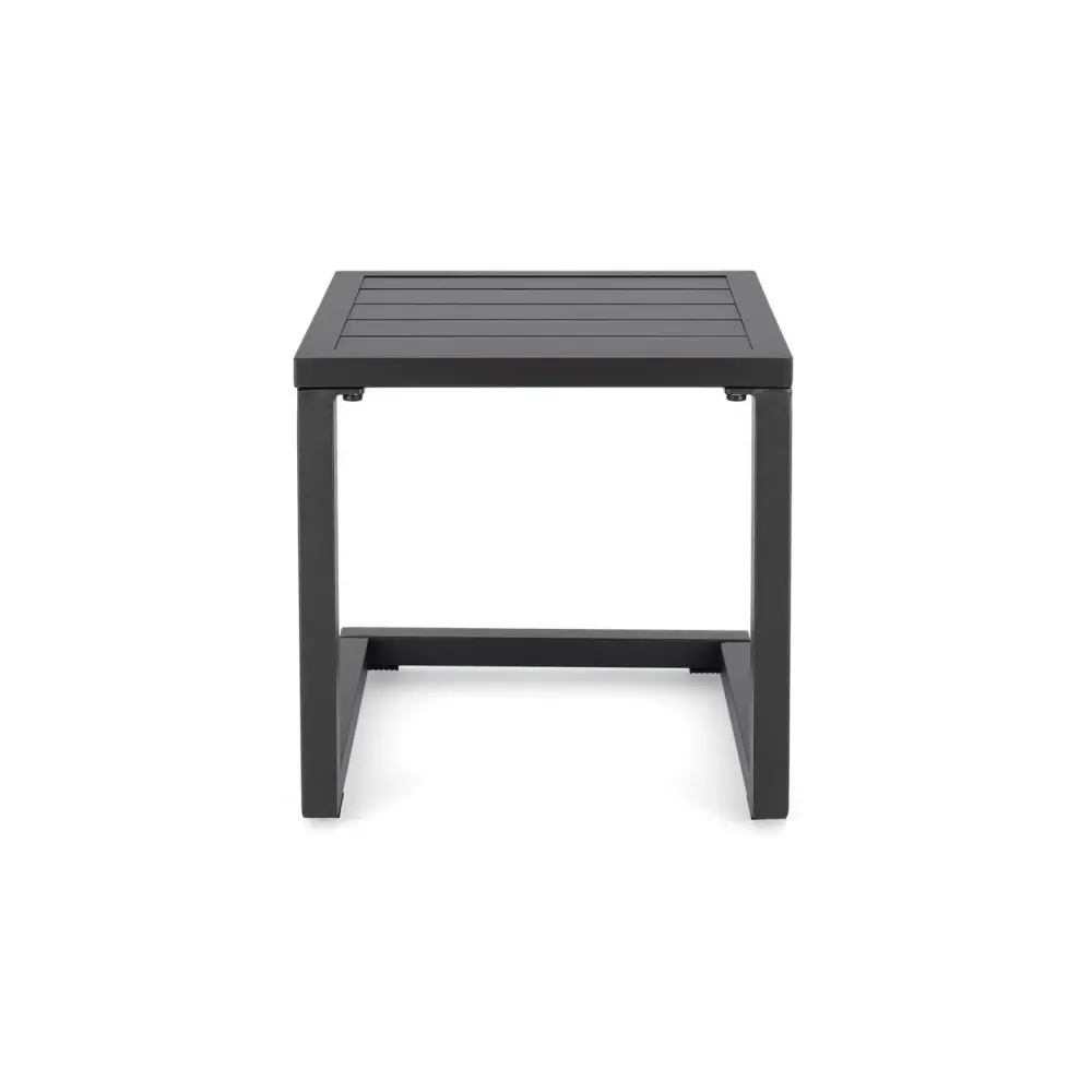 Tavolino Hilde Quadrato 40x40 Antracite Moderno