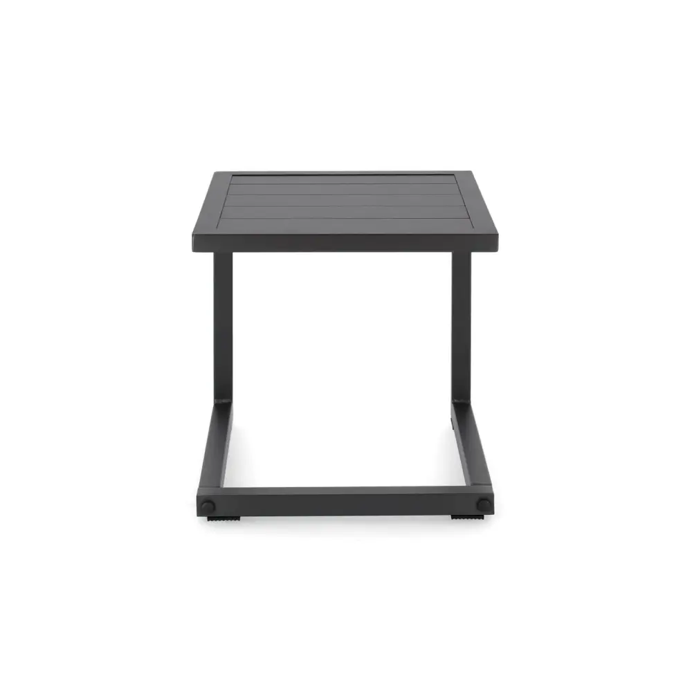 Tavolino Hilde Quadrato 40x40 Antracite Moderno