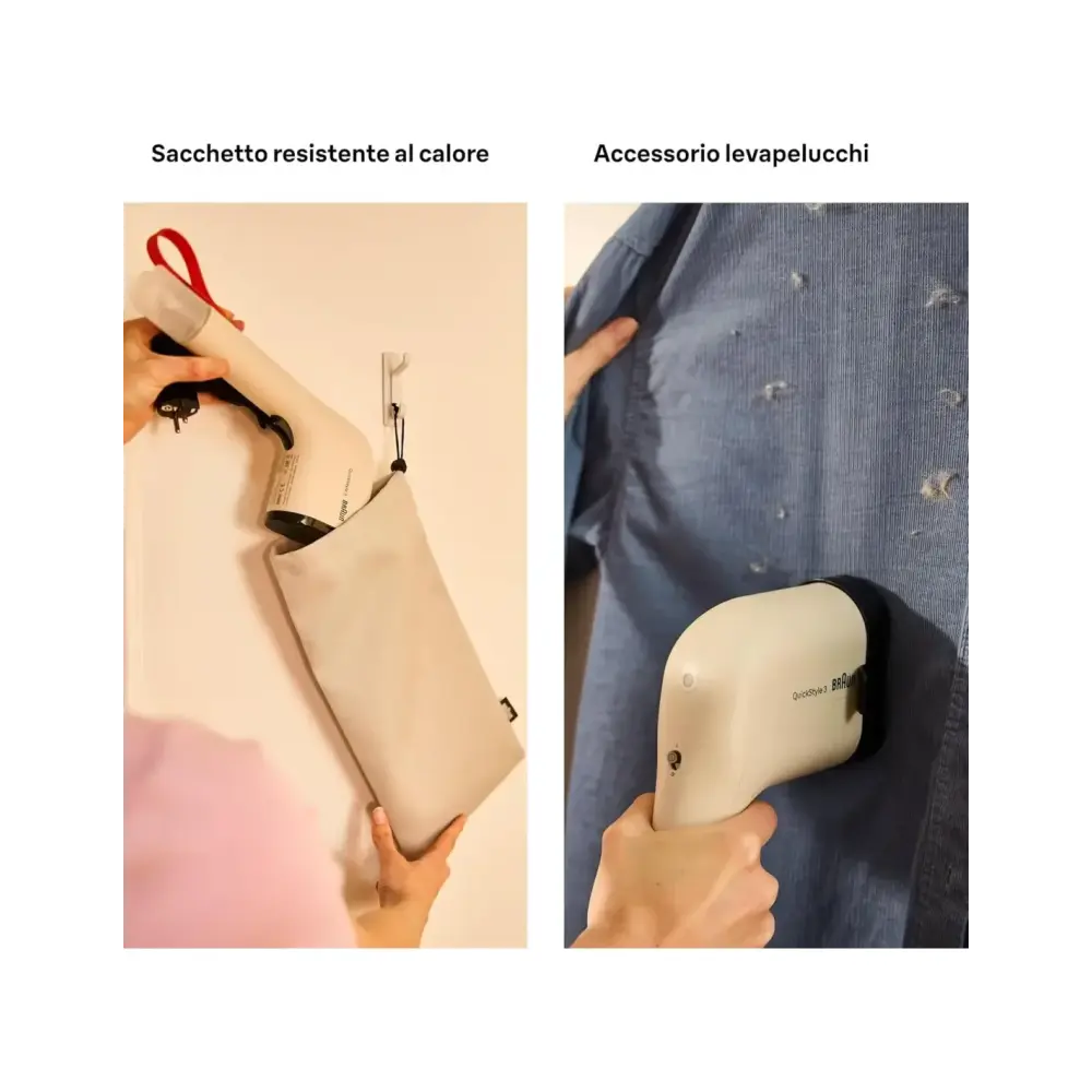 Ferro a Vapore Verticale Braun QuickStyle 3 Compatto
