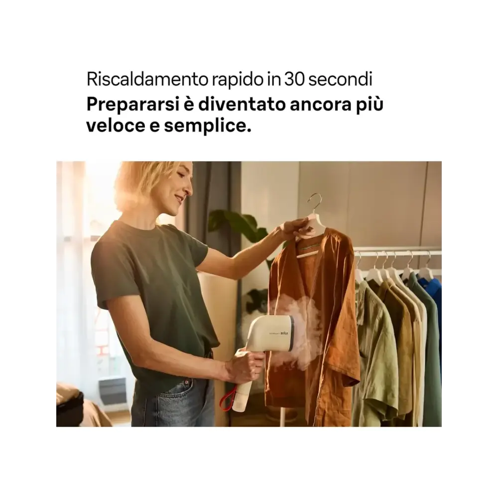 Ferro a Vapore Verticale Braun QuickStyle 3 Compatto