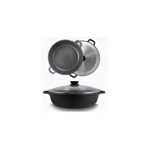 Tegame Vulcania Ar.Ca 32 cm con Coperchio Antiaderente