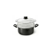 Casseruola 24 cm con Vaporiera in Vetro | Generoso Casalinghi