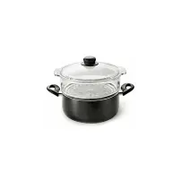 Casseruola 24 cm con Vaporiera in Vetro | Generoso Casalinghi