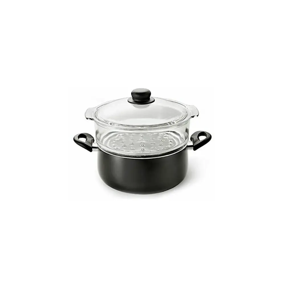 Casseruola 24 cm con Vaporiera in Vetro | Generoso Casalinghi