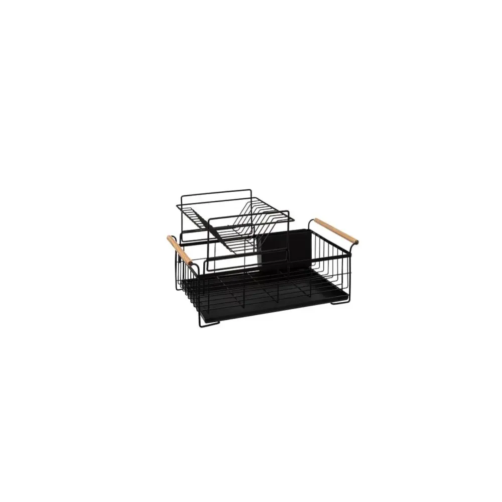 Scolapiatti 2 Livelli Metallo Nero 5 Five | Generoso Casalinghi